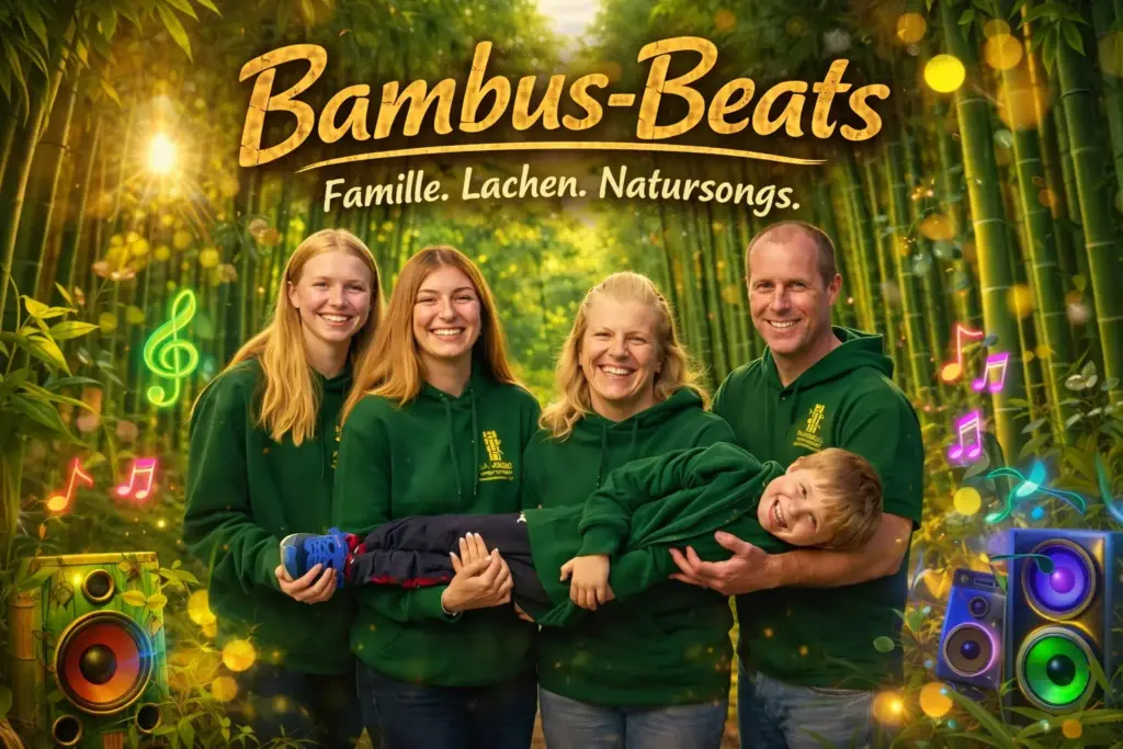 Die Poppe Familie mit ihren coolen Bambusbesen Songs.