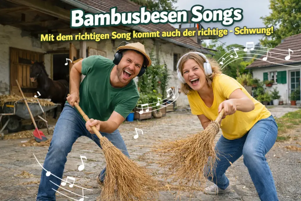 Bambusbesen Songs für den richtigen Schwung zum Fegen.